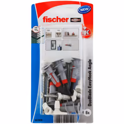 Fischer 557919, Kit de fiches murales et vis, Cruciforme, PZ2, 44 mm, 6 mm, 4 mm