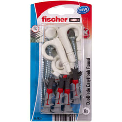 Fischer 557920 ancrage à vis et cheville murale 6 pièce(s) Kit de fiches murales et vis 44 mm