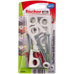 Fischer 557926 ancrage à vis et cheville murale 6 pièce(s) Kit de fiches murales et vis 30 mm