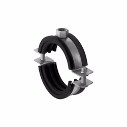 Fischer 560587, Collier pour tuyau, Noir, Acier inoxydable, 87 - 92 mm, 7,62 cm (3"), EPDM, Acier inoxydable, 1,3 kN