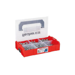 Fischer - Assortiments de vis, FixTainer PowerFast ii, tête fraisée Filetage complet, Torx® + Embouts, 703 pièces