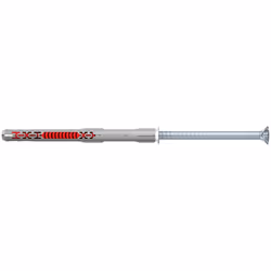 Fischer 562156, Ancre d'expansion, Béton, Bloc Gypsum, Maçonnerie, Nylon, Gris, Acier zingué, Torx