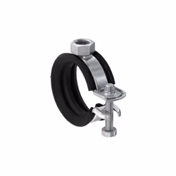 Fischer 562345, Collier pour tuyau, Acier, Noir, 38 - 45 mm, 3,18 cm (1.25"), EPDM, Butadiène-styrène (SBR), Acier zingué, 1  ...