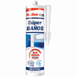 Fischer 563064, 280 ml, Produit d'étanchéité au silicone, Adapté à une utilisation à l'intérieur, Blanc, 1 pièce(s)