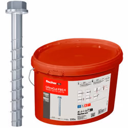 La fischer UltraCut FBS II est la vis à béton pour un confort de montage maximal. Sa géométrie spéciale en dents de scie perm ...