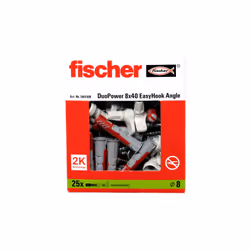 Fischer 564169 ancrage à vis et cheville murale 25 pièce(s) Kit de fiches murales et crochets