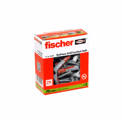 Fischer 564169 ancrage à vis et cheville murale 25 pièce(s) Kit de fiches murales et crochets - Vue supplémentaire 4