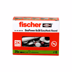 Fischer 564170 ancrage à vis et cheville murale 25 pièce(s) Kit de fiches murales et crochets