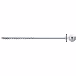 Fischer 566340, Vis, Acier zingué, Bois, Zinc, Filetage partiel, Flange head
