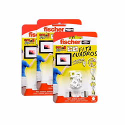 Accessoires de fixation - Fischer - 566481 - Lot de 24 - Accroche sans clous - Blanc