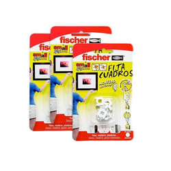 Accessoires de fixation - Fischer - 566481 - Lot de 24 - Accroche sans clous - Blanc