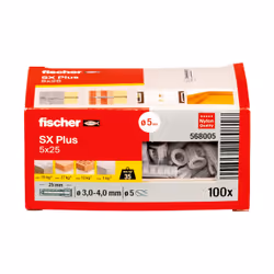 Fischer 568005 ancrage à vis et cheville murale 100 pièce(s) Ancre d'expansion 25 mm - Vue supplémentaire 4