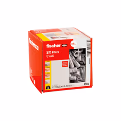 Fischer 568008 ancrage à vis et cheville murale 100 pièce(s) Ancre d'expansion 40 mm