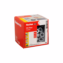 Fischer 568012 ancrage à vis et cheville murale 25 pièce(s) Ancre d'expansion 60 mm