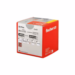 Fischer 568012 ancrage à vis et cheville murale 25 pièce(s) Ancre d'expansion 60 mm