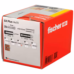 Fischer 568014 ancrage à vis et cheville murale 20 pièce(s)