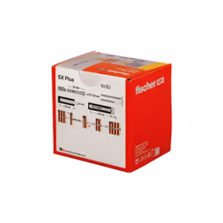 Fischer 568106 ancrage à vis et cheville murale 100 pièce(s) Ancre d'expansion 50 mm