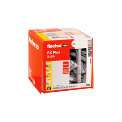 Fischer 568108 ancrage à vis et cheville murale 50 pièce(s) Ancre d'expansion 65 mm