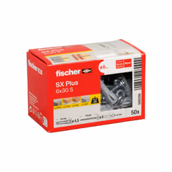 Fischer 568206 ancrage à vis et cheville murale 50 pièce(s) Kit de fiches murales et vis