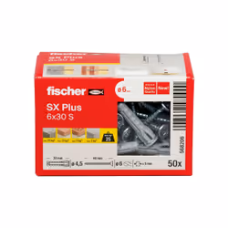 Fischer 568206 ancrage à vis et cheville murale 50 pièce(s) Kit de fiches murales et vis - Vue supplémentaire 4