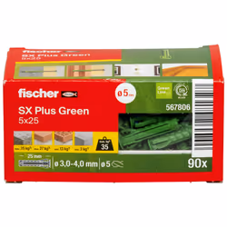 Fischer 567806 ancrage à vis et cheville murale 90 pièce(s) - Vue supplémentaire 4