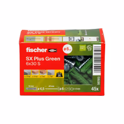 Fischer 567813 ancrage à vis et cheville murale 45 pièce(s) Kit de fiches murales et vis