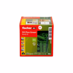 Fischer 567814 ancrage à vis et cheville murale 45 pièce(s) Kit de fiches murales et vis 40 mm - Vue supplémentaire 4
