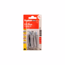 Fischer 567828 ancrage à vis et cheville murale 5 pièce(s) Kit de fiches murales et vis