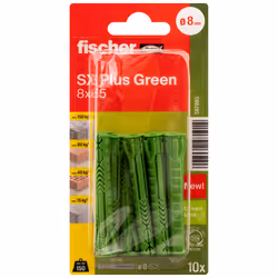 Fischer 567865 ancrage à vis et cheville murale 10 pièce(s)