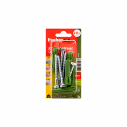 Fischer 567867 ancrage à vis et cheville murale 5 pièce(s) Kit de fiches murales et vis 50 mm