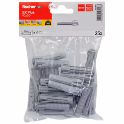 Fischer 567887 ancrage à vis et cheville murale 25 pièce(s)