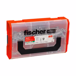 Fischer 567903, Kit de fiches murales et vis, Ciment aéré placé en autoclave, Brique, Béton, Bloc Gypsum, Plaque de plâtre, A ...