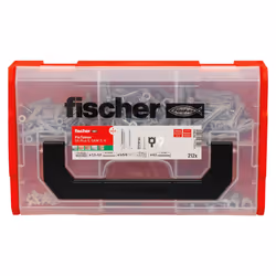 Fischer 567903 ancrage à vis et cheville murale 128 pièce(s) Kit de fiches murales et vis