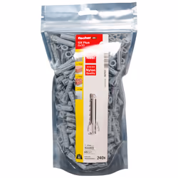 Fischer 567922 ancrage à vis et cheville murale 240 pièce(s)