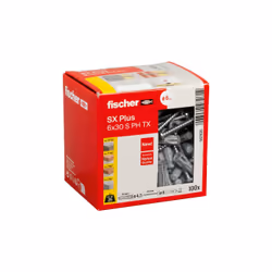 Fischer 567935 ancrage à vis et cheville murale 100 pièce(s) Kit de fiches murales et vis