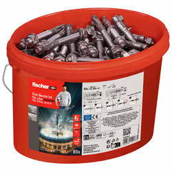 Fischer 568863 ancrage à vis et cheville murale 85 pièce(s)