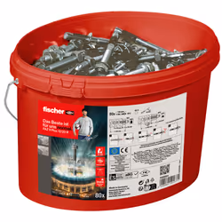 Fischer 568864 ancrage à vis et cheville murale 80 pièce(s)