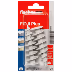 Fischer 570350 ancrage à vis et cheville murale 2 pièce(s)