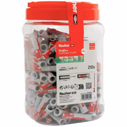 Informations techniques Dimension produit, Ø : 10 mm Longueur : 50 mm Matériau : Polyamide Ø de vis : 7 mm fischer DuoPower B ...