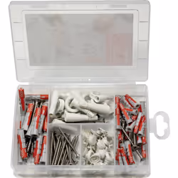 enquête Modèle : avec vis Gamme de produits : EasyDIY Matière : plastique Type de produit : boîte d'assortiment de chevilles  ...