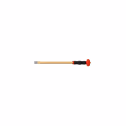 Burin d'électricien HS 250 mm avec protège-mains, 8 pans, acier spécial outils, forgé, trempé, laqué par poudre, Made in Germ ...