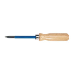 Racloir de mécanique de précision L. des lames 85 mm triangulaire 7 mm manche en bois