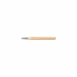 Pointeau avec pointe en métal dur 120 x 10 x 3 mm sans protège-mains, surface meulée et polie, tête de sécurité, acier spécia ...