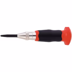 en acier, galvanisé auto-percutant avec pointe trempée interchangeable force de frappe réglable avec protège-main à 2 composa ...