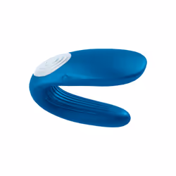Satisfyer Double Whale, Vibrateur de couple, Stimulation du clitoris, Stimulation vaginale, Bleu, Acrylonitrile-Butadiène-Sty ...