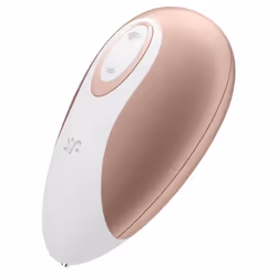Satisfyer Deluxe, Vibrateur à ventouse, Stimulation du clitoris, Or rose, Blanc, Acrylonitrile-Butadiène-Styrène (ABS), Silic ...