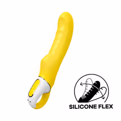 Satisfyer Yummy Sunshine, Vibrateur à baguette, Stimulation vaginale, Jaune, Acrylonitrile-Butadiène-Styrène (ABS), Silicone, ...