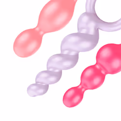 Satisfyer Booty Call Perles pour anus Rose, Violet, Rouge Silicium 3 pièce(s)