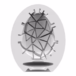 Satisfyer Masturbator Egg Single (Crunchy) Masturbateur d'œufs Blanc Élastomère thermoplastique (TPE) - Vue supplémentaire 2