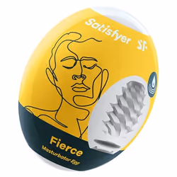 Satisfyer Masturbator Egg Single (Fierce), Masturbateur d'œufs, Neutre, Blanc, Élastomère thermoplastique (TPE), 52,3 mm, 68, ...